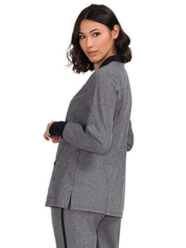 KOI Basics KOI450 Women's Scrub Jacket Heather Grey XL