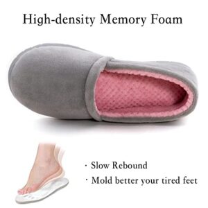 ULTRAIDEAS Women's Comfy Lightweight Slippers Non-Slip House Shoes for Indoor & Outdoor (Medium, 8-9 US, Grey)