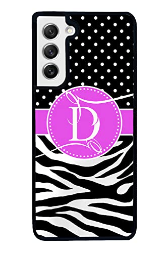 Zebra Dot Personalized Black Rubber Phone Case Compatible With Samsung Galaxy S23, S23+, S23 Ultra, S22, S22+, S22 Ultra, S21 FE, S21, S21+, S21 Ultra, S20 FE, S20 + Ultra, Note 20 Ultra,S10 S10e S10+