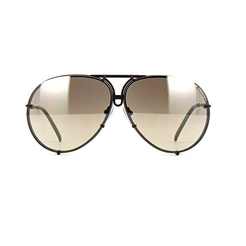 Porsche Design Original Lenses Set Only - For Model P8478-100% Authentic (V756 - Brown Gradient Silver Mirror, 63)