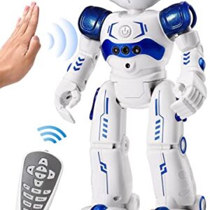 KingsDragon RC Robot Toys for Kids, Gesture & Sensing Programmable Remote Control Smart Robot for Age 3 4 5 6 7 8 Year Old Boys Girls Birthday Gift Present