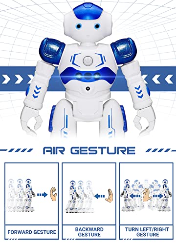 KingsDragon RC Robot Toys for Kids, Gesture & Sensing Programmable Remote Control Smart Robot for Age 3 4 5 6 7 8 Year Old Boys Girls Birthday Gift Present