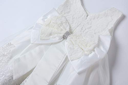 LZH Baby Girl White Dresses 3-6 Months,Baptism Dresses Baby Girl Christmas Dress,Baby Girl Party Dress Wedding Pageant