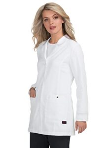 koi betsey johnson koib400 women's scrub lab coat white xl