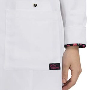 KOI Betsey Johnson KOIB400 Women's Scrub Lab Coat White XL