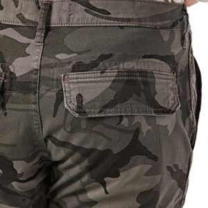 Wrangler Authentics mens Regular Tapered Cargo Pants, Grey Camo, 33W x 30L US