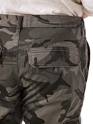 Wrangler Authentics mens Regular Tapered Cargo Pants, Grey Camo, 33W x 30L US