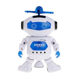 fmingdou electronic walking dancing robot toys with music lightening for kids