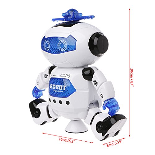 Fmingdou Electronic Walking Dancing Robot Toys with Music Lightening for Kids