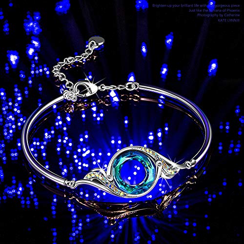 Kate Lynn Phoenix Crystal Bracelet for Women Birthday Gifts for Women Unique Jewelry for Women Mom Wife Girlfriend Peacock for Young Ladies Lucky Bracelet Christmas Gift for Her