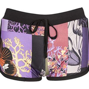 NOROZE Girls Shorts Foral Summer Beach Hot Pants (11-12 Years, Foral Purple)