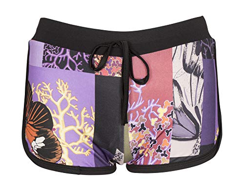 NOROZE Girls Shorts Foral Summer Beach Hot Pants (11-12 Years, Foral Purple)