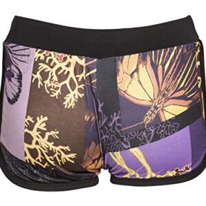 NOROZE Girls Shorts Foral Summer Beach Hot Pants (11-12 Years, Foral Purple)