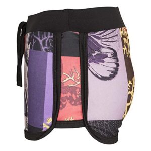 NOROZE Girls Shorts Foral Summer Beach Hot Pants (11-12 Years, Foral Purple)