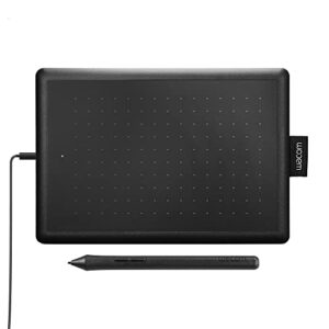 one by wacom small graphics drawing tablet 8.3 x 5.7 inches, portable versatile for students and creators, ergonomic 2048 pressure sensitive pen included, compatible with chromebook mac and windows