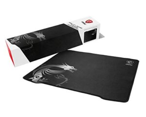 msi ultra-smooth low-friction textile surface natural rubber base extra soft comfortable touch anti-slip gaming mouse pad (agility gd30)