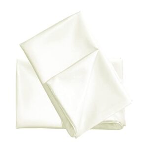 uxcell 2 Pack Silk Satin Pillowcase for Hair and Skin, Cool, Silky, Soft Breathable Pillow Cases Travel Size 14x20 Inch with Envelope Closure