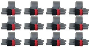 ir-40t ink roller, black and red compatible with canon p23-dh v calculator, casio hr-100tm, hr-150tm (12 pack)