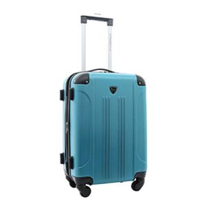 Travelers Club Sky+ Luggage Set,Expandable, Teal, 5 Piece