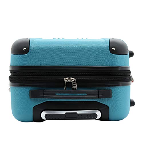Travelers Club Sky+ Luggage Set,Expandable, Teal, 5 Piece