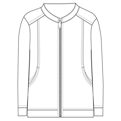 Natural Uniforms M&M Scrubs Women's Ultra Soft Front Zip Warm-Up Scrub Jacket (Medium, Hunter Green)