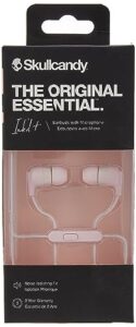 skullcandy ink'd+ in-ear wired earbuds, microphone, works with bluetooth devices and computers - pastel pink (discontinued by manufacturer)