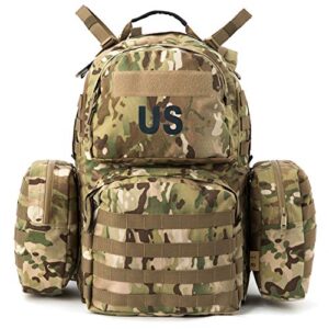 akmax.cn military backpack army rucksack for men, molle 2 medium assault pack with frame