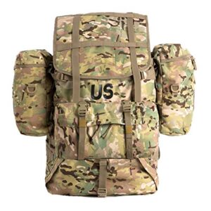 mt military molle 2 large rucksack with frame, army tactical backpack, multicam