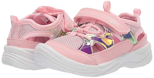 OshKosh B'Gosh Girls Selene Bump Toe Sandal, Light Pink, 5 Toddler