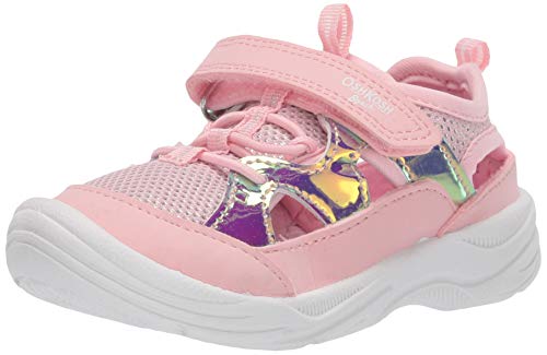 OshKosh B'Gosh Girls Selene Bump Toe Sandal, Light Pink, 5 Toddler