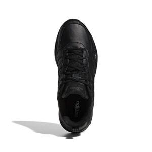 adidas Men's Strutter Fitness and Exercise Sneakers Man, Noir Noir Gris Foncã, 9.5