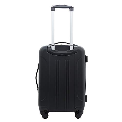 Travelers Club Chicago Hardside Expandable Spinner Luggages, Black, 5 Piece Set