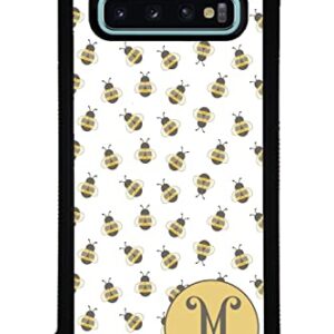 Honey Bumble Bee Personalized Black Rubber Phone Case Compatible With Samsung Galaxy S23 S23+ Ultra S22 S22+ S21 S21FE S21+ S20FE S20+ S20 Note 20 S10 S10+ S10e