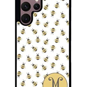 Honey Bumble Bee Personalized Black Rubber Phone Case Compatible With Samsung Galaxy S23 S23+ Ultra S22 S22+ S21 S21FE S21+ S20FE S20+ S20 Note 20 S10 S10+ S10e