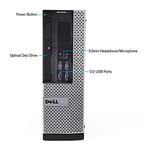 Dell OptiPlex 990 Desktop Computer PC - Intel Quad Core i5 3.1-GHz, 16GB RAM, 1TB Hard Drive, DVD-RW Drive, USB WiFi Adapter, Windows 10 (Renewed)