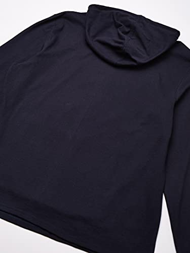 Champion Hoodie, Cotton Mid-Weight Hooded T-Shirt, Comfortable Men's Tee, Navy-549921, X-Large