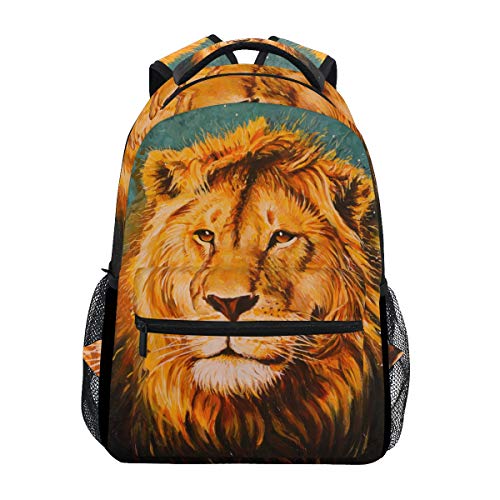 senya School Backpack Lion Of Judah Bookbag for Boys Girls Travel Bag One Size