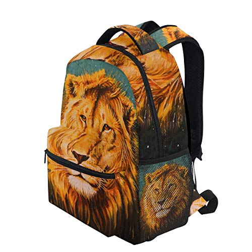 senya School Backpack Lion Of Judah Bookbag for Boys Girls Travel Bag One Size