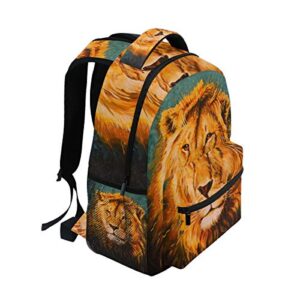 senya School Backpack Lion Of Judah Bookbag for Boys Girls Travel Bag One Size