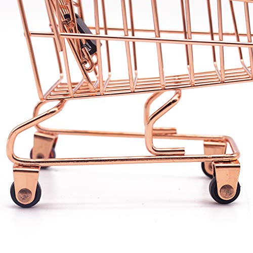 Shindel Mini Brands Shopping Cart Toy, 2PCS Shopping Day Grocery Cart Mini Supermarket Handcart Toy Shopping Carts