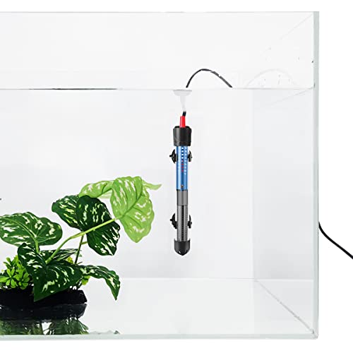 Hitop 50W/100W/300W Adjustable Aquarium Heater, Submersible Glass Water Heater for 5 – 70 Gallon Fish Tank (50W for 5-15 Gallon)