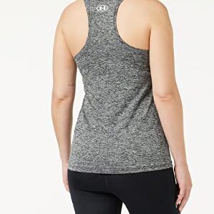 Under Armour Women's Tech Twist Tank Top , Black (001)/Metallic Silver , 3X