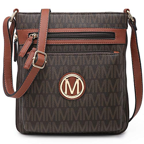 MARCO M KELLY Crossbody Purse for Women Multi Pockets Crossover Bag Zipped Shoulder Handbags Ladies Adjustable Causal Messenger Purse