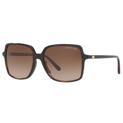 Michael Kors Women's Fashion Outwear Oversize Sunglasses, Dark Havana/Brown Shaded, One Size + 1