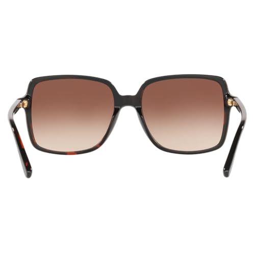 Michael Kors Women's Fashion Outwear Oversize Sunglasses, Dark Havana/Brown Shaded, One Size + 1