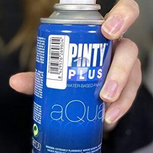 Pintyplus Aqua Spray Paint - Art Set of 8 Water Based 4.2oz Mini Spray Paint Cans. Ultra Matte Finish. Perfect For Arts & Crafts. Spray Paint Set Works on Plastic, Metal, Wood, Cardboard