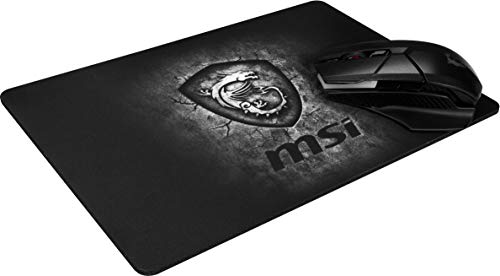 MSI Agility GD20 Premium Gaming Mouse Pad, Standard Medium Size,Ultra Smooth Micro-Tex Textile Surface,Anti-Slip Natural Rubber Base,Extra Thick,Perfect for Laser and Optical Mice,12.5” X 8.7” X 0.2”