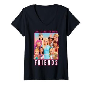 barbie dreamhouse adventures with friends v-neck t-shirt