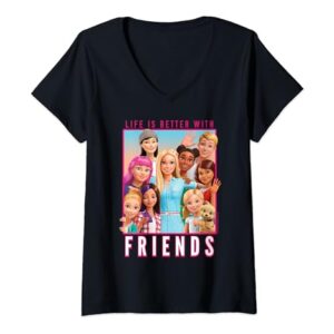 Barbie Dreamhouse Adventures With Friends V-Neck T-Shirt