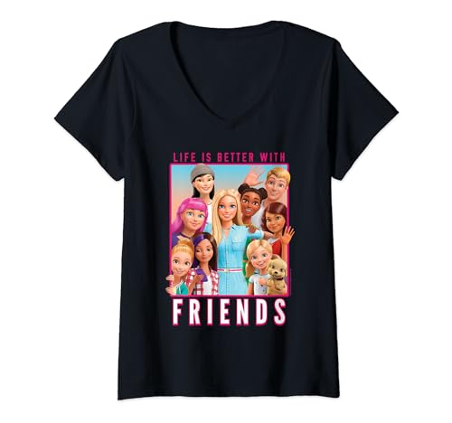 Barbie Dreamhouse Adventures With Friends V-Neck T-Shirt